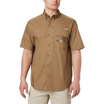 Columbia Muške Košulje - Sharptail Short Sleeve Smeđe | UFOT-12786